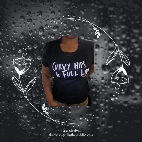 Copy of Curvy Straight / Curvy Plus Curvy Hips/Lips T-shirt - Various Sizes - Picture 1 of 2